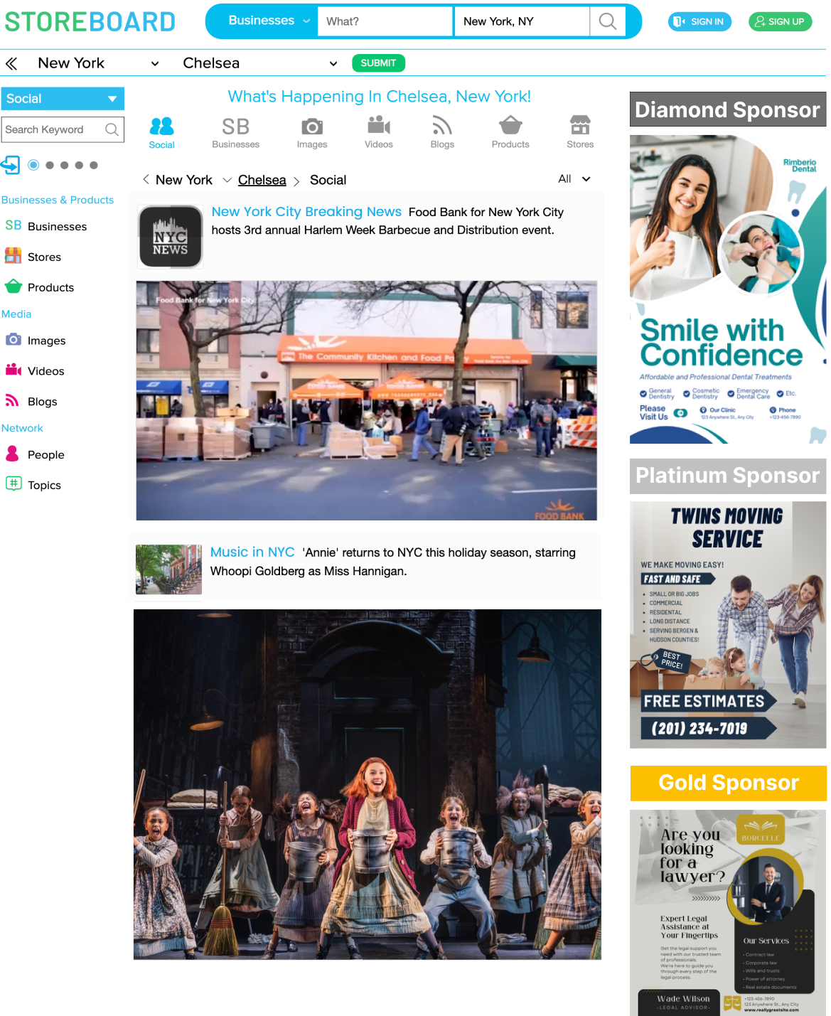 Sponsor Ads View